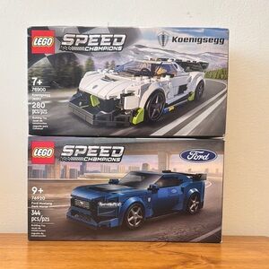 LEGO Speed Champions Koenigsegg Jesko and Ford Mustang Building Set